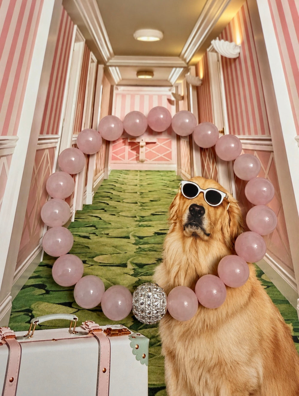 Blush Pink Bead & Pavé