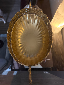Brass Hollywood Regency Centerpiece