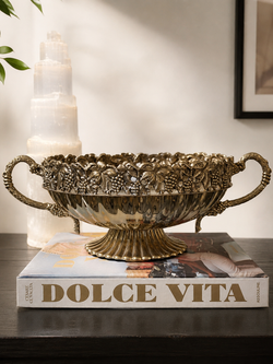 Brass Hollywood Regency Centerpiece