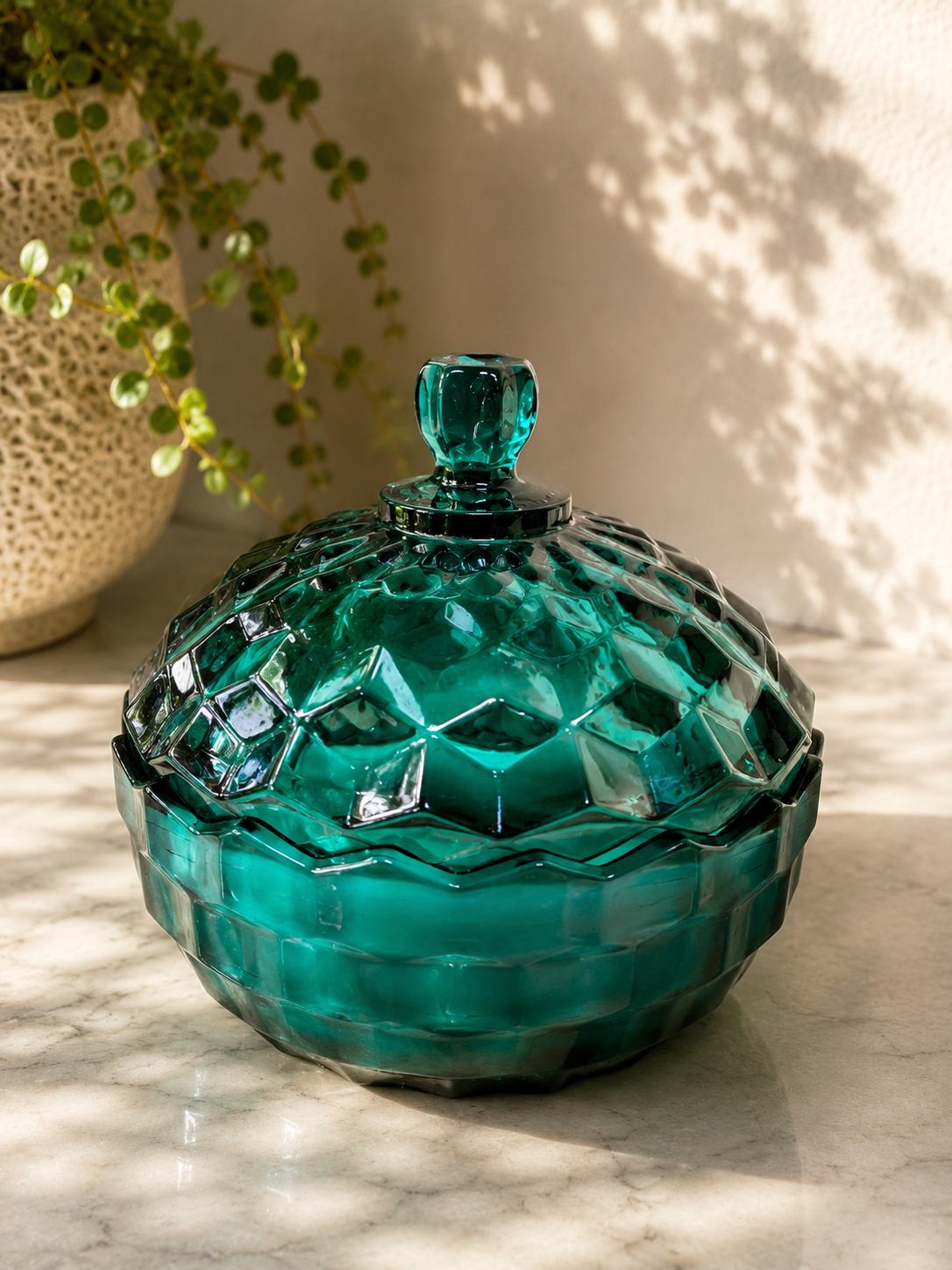 Indiana Glass Co. Teal