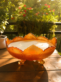 Orange Carnival Glass