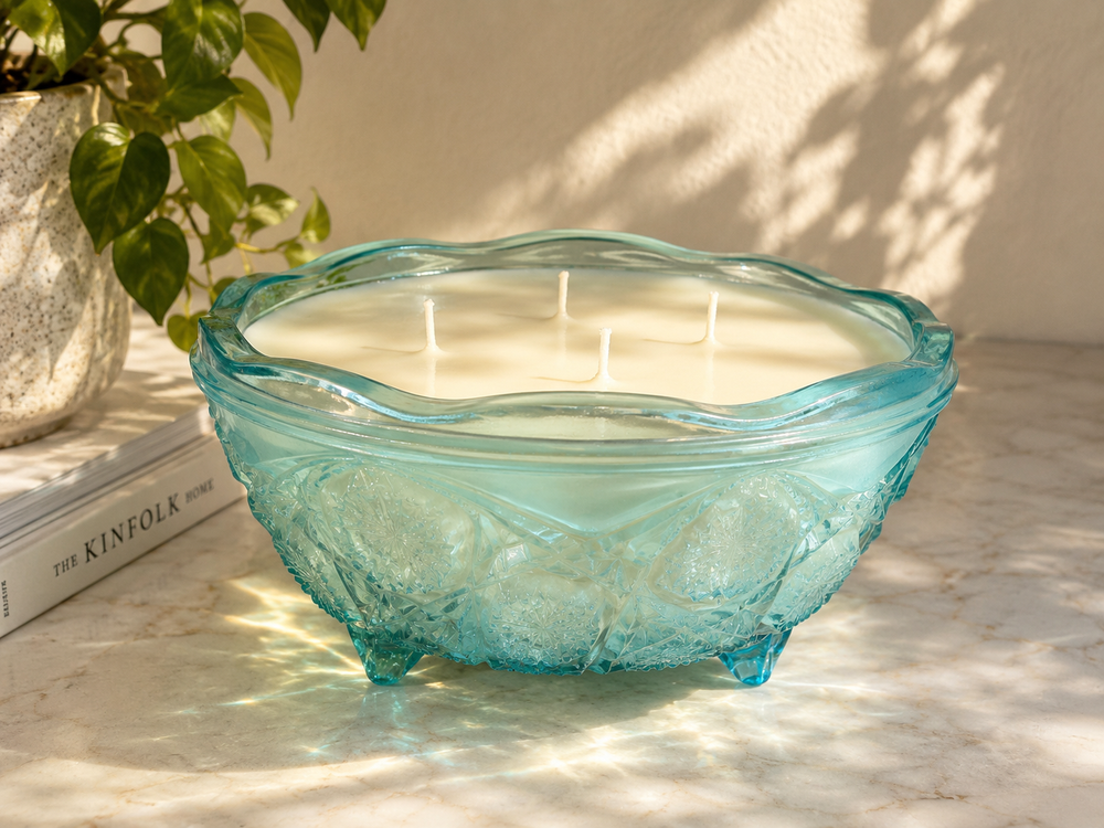 Aqua Blue Candy Dish