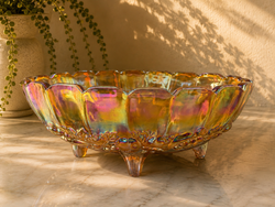 Carnival Glass Amber