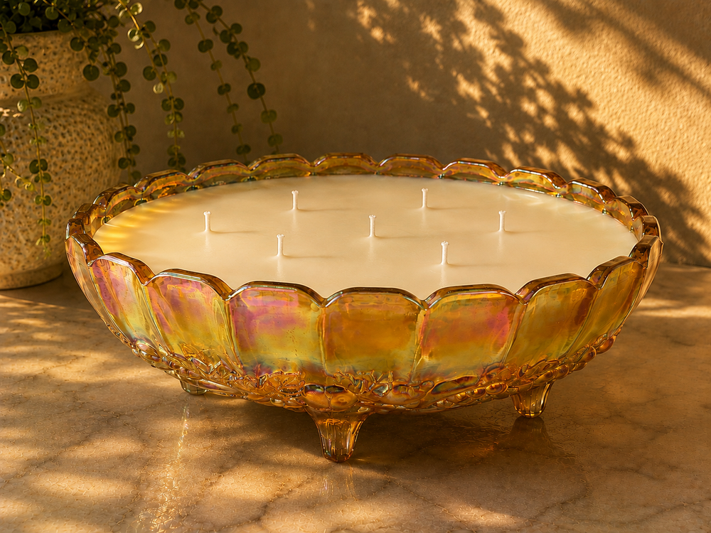 Carnival Glass Amber