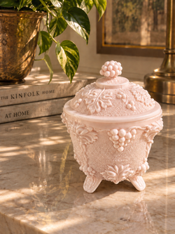 Blush Pink Milk Glass