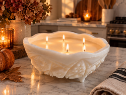 Milk Glass | Pumpkin Banana Bread