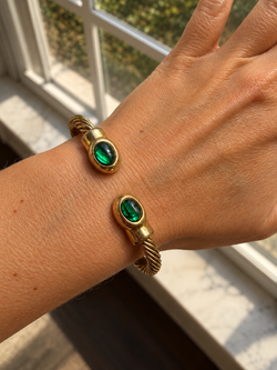 The Emerald Cable Cuff