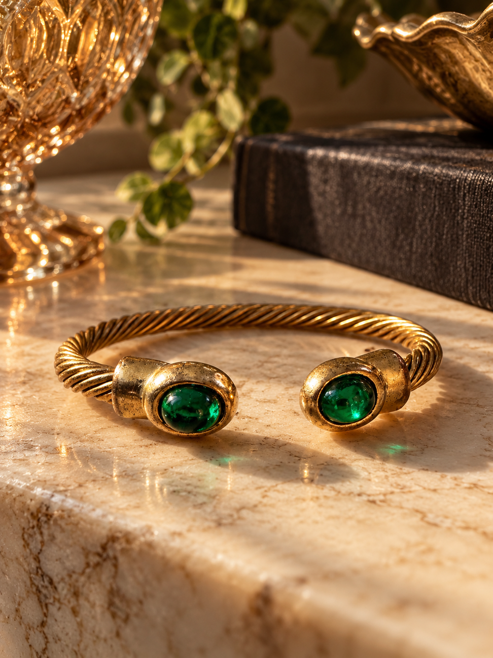 The Emerald Cable Cuff