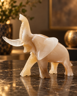 Vintage Onyx Elephant