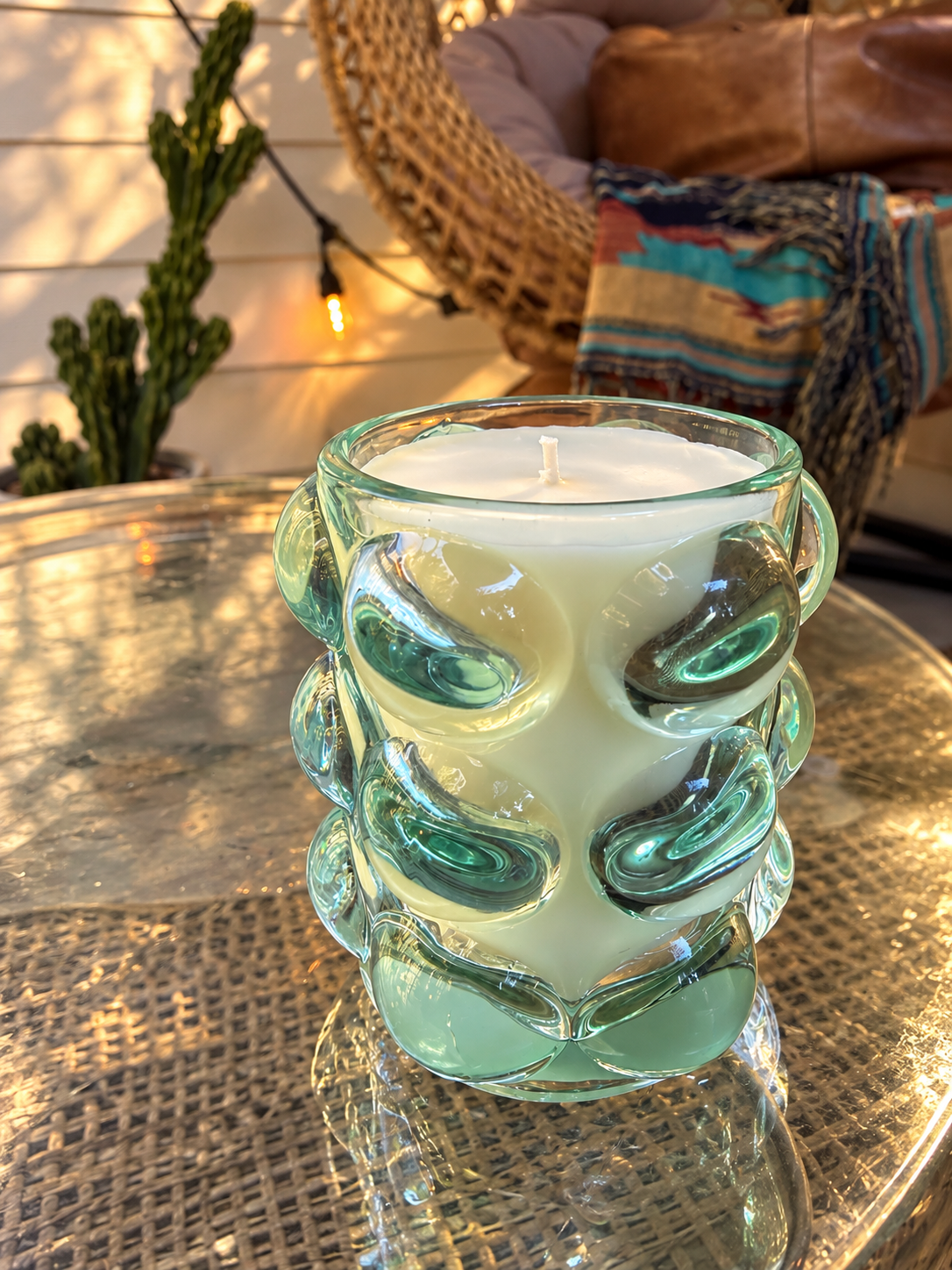Teal Bubbles | Moroccan Cashmere