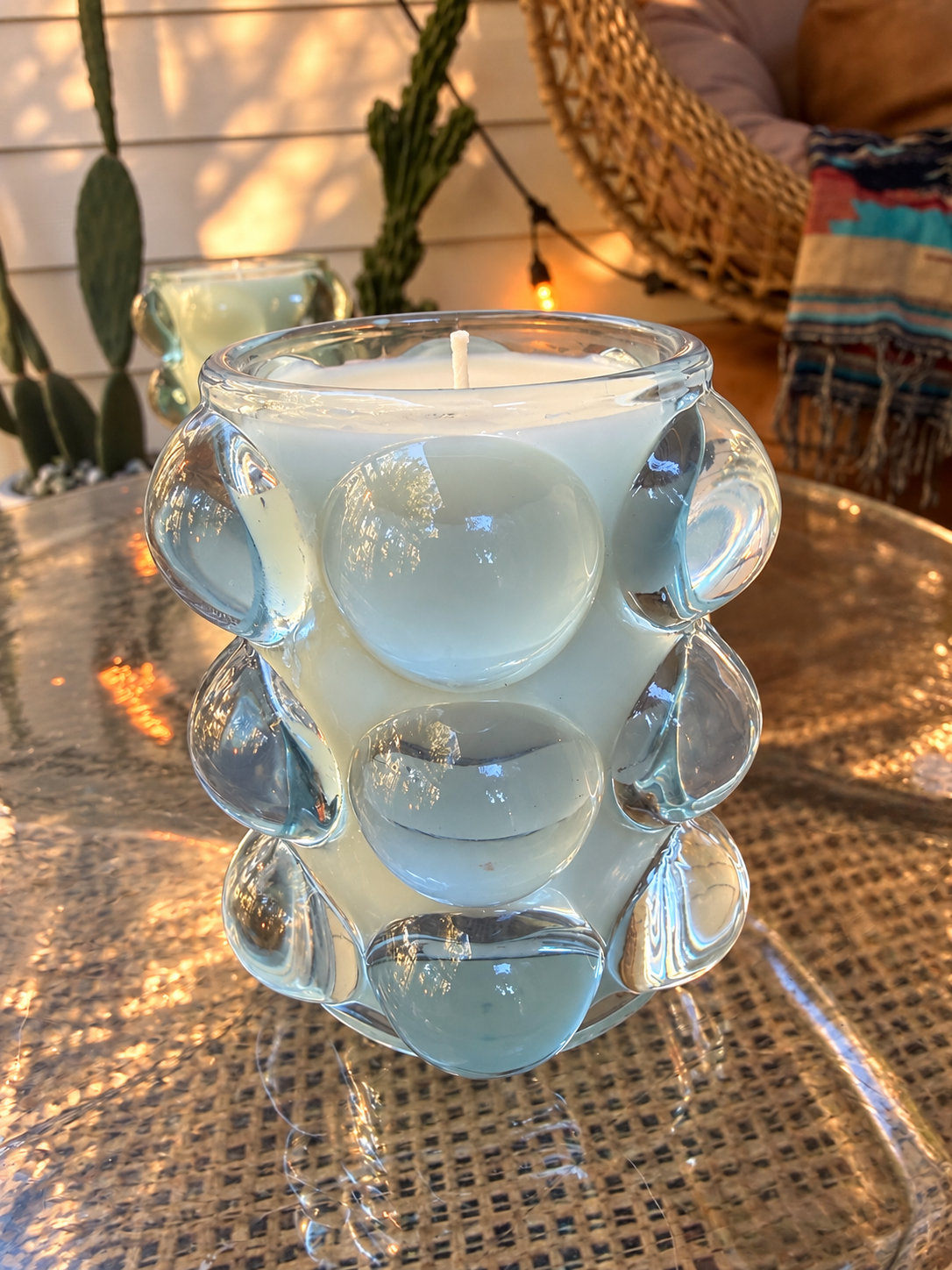 Baby Blue Bubbles | Moroccan Cashmere